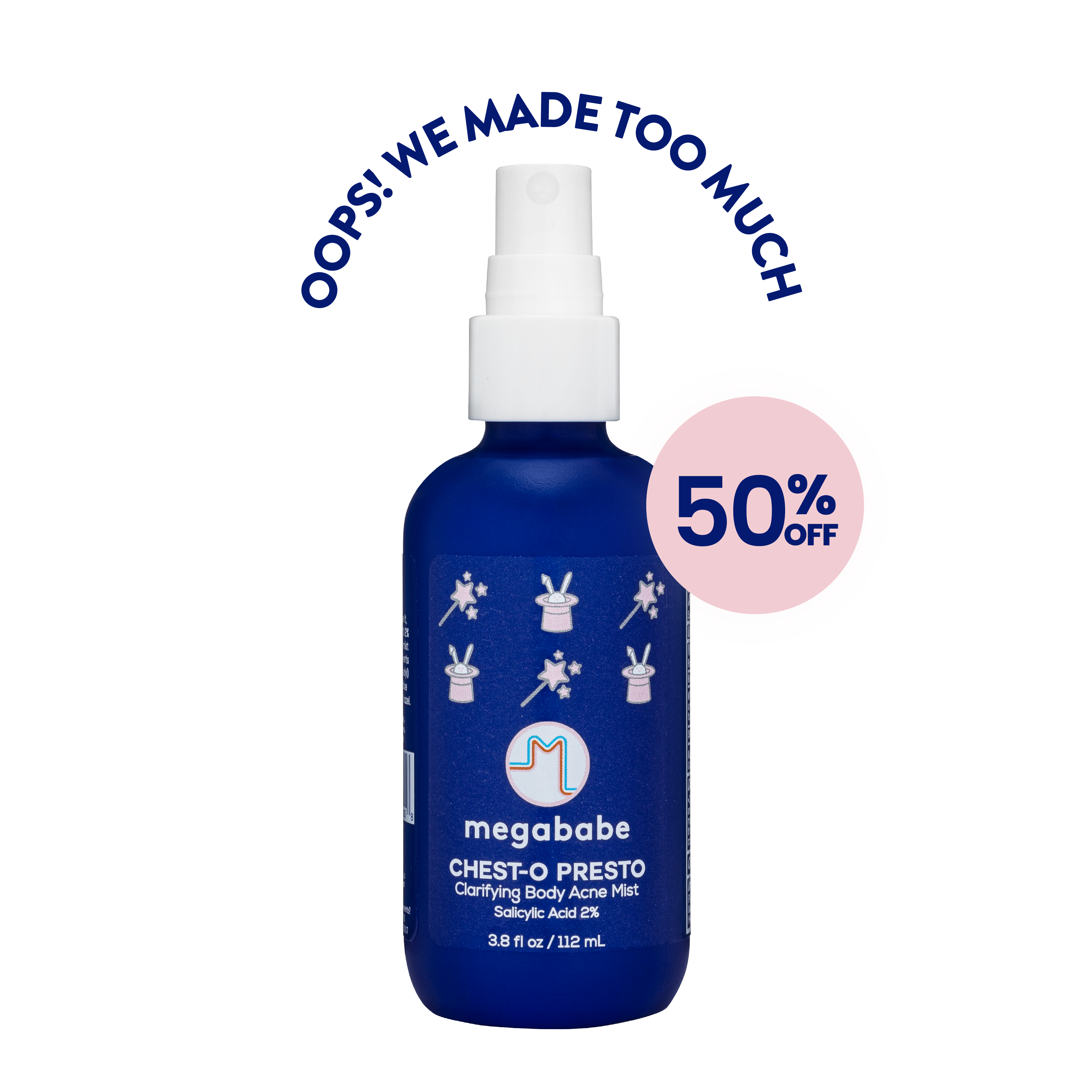 Chest-o Presto Acne Spray – Megababe